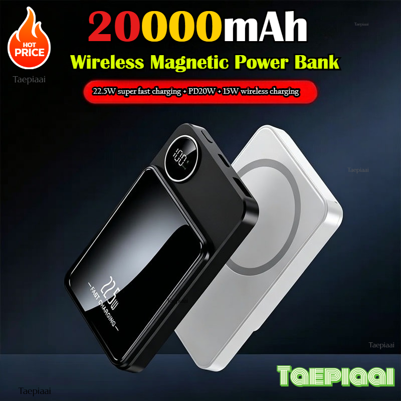 Portable Charger 20000Mah - 20000mAh Magnetic Powerbank Magnetic Power Bank