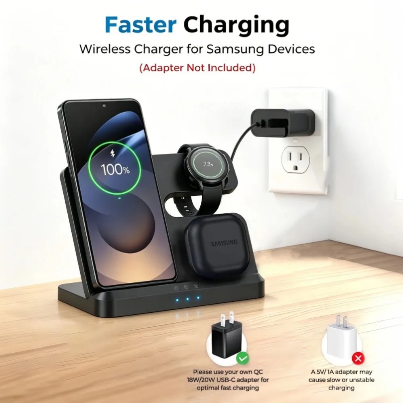 3 in 1 Fast Wireless Charger F - Phone Cooling Fan ulasan dan harga