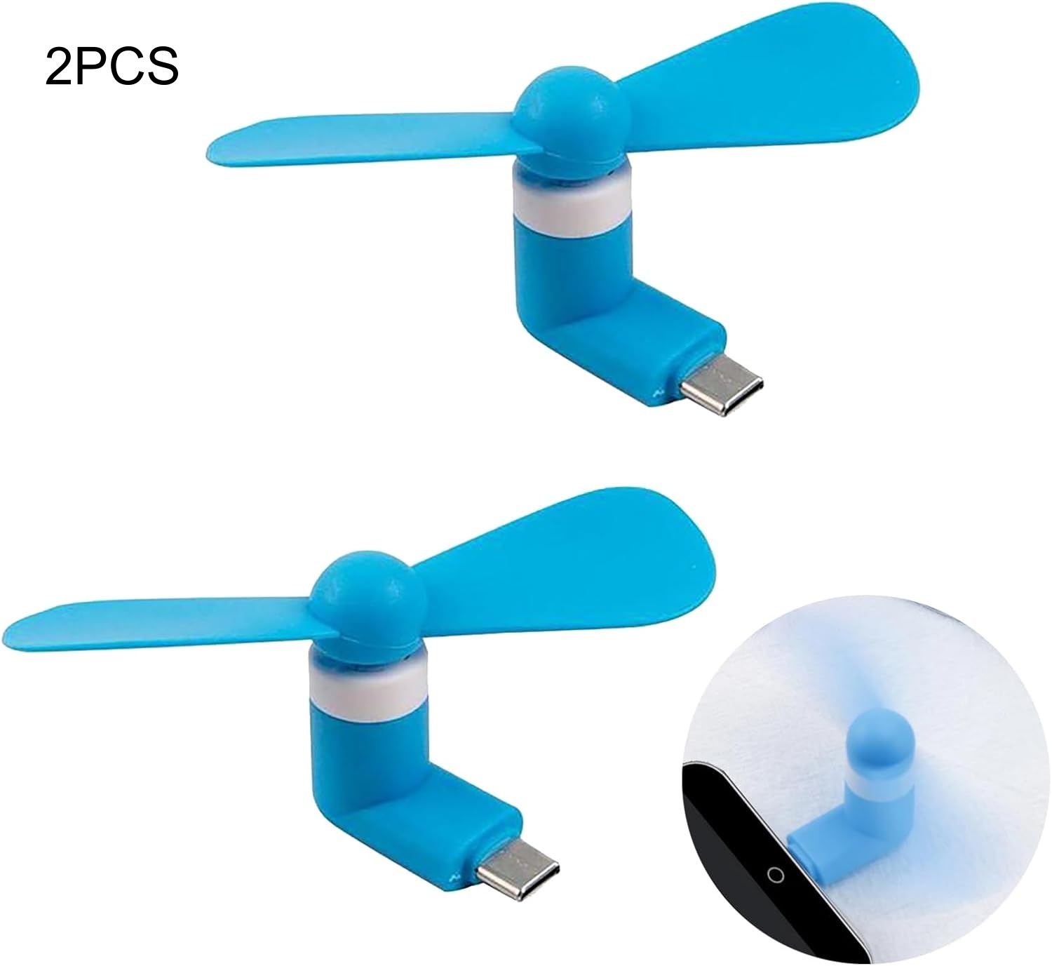 2pcs Type-C Mini Portable Micr - Phone Cooling Fan ulasan dan harga