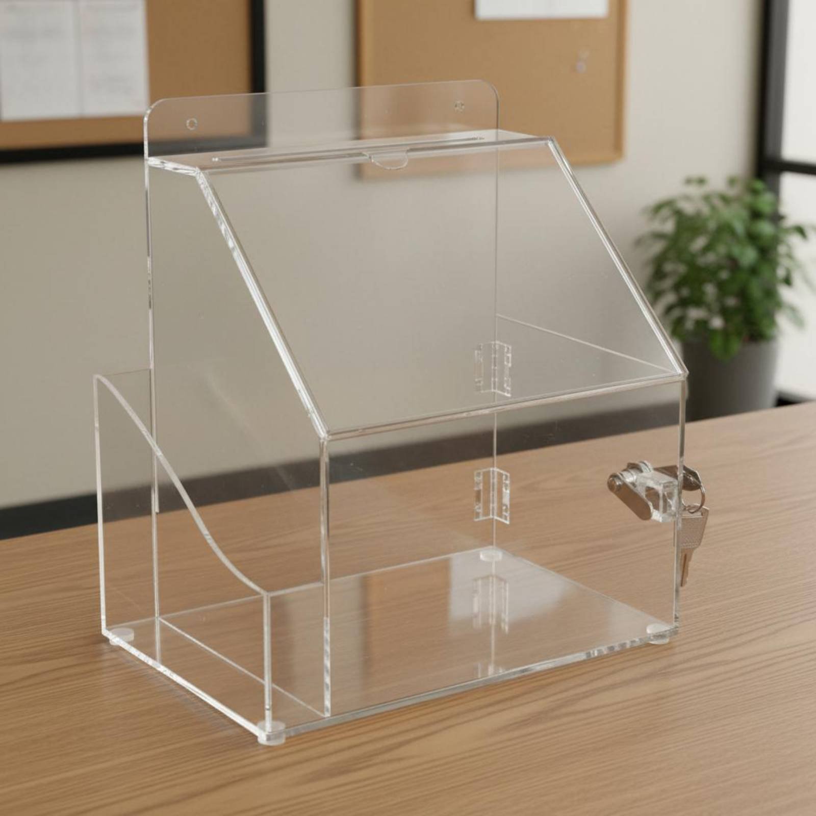 Acrylic Donation Charity Box W - Phone Accessories Company ulasan dan harga