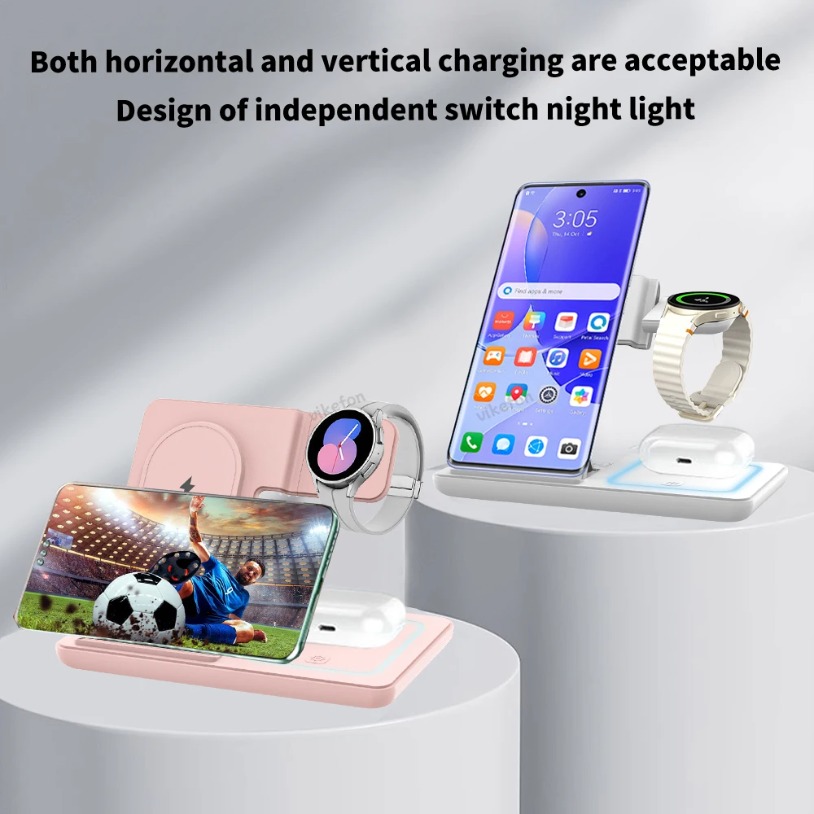 3 in 1 Foldable Wireless Charg - Phone Cooling Fan ulasan dan harga