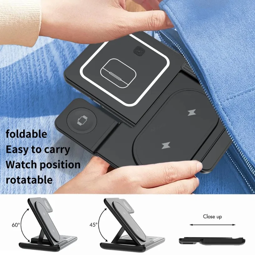 3 in 1 Foldable Wireless Charg - Phone Cooling Fan ulasan dan harga