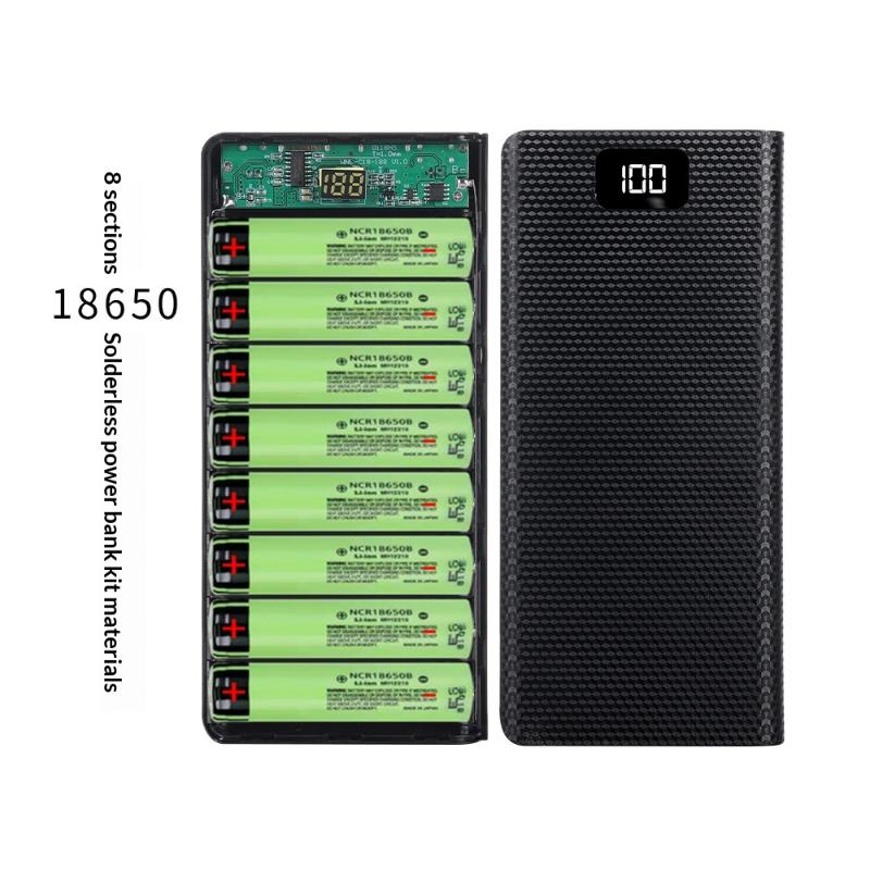 DIY 8*18650 Battery Power Bank - Phone Accessories Types ulasan dan harga
