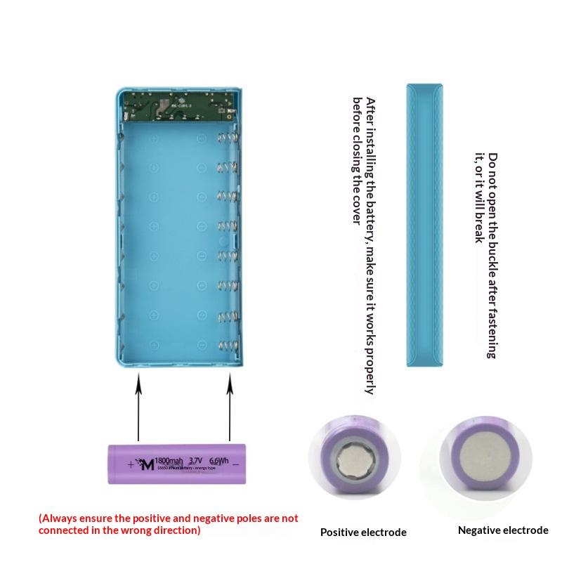 DIY 8*18650 Battery Power Bank - Phone Accessories Types ulasan dan harga