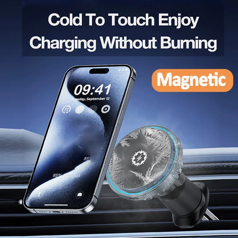 Ice Cooling Magnetic Car Wirel - Phone Cooling Fan ulasan dan harga