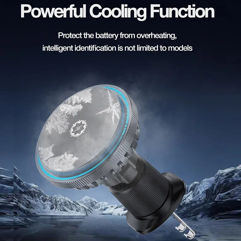 Ice Cooling Magnetic Car Wirel - Phone Cooling Fan ulasan dan harga